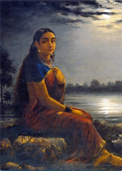 Raja_Ravi_Varma,_Lady_in_the_Moon_Light_(1889)